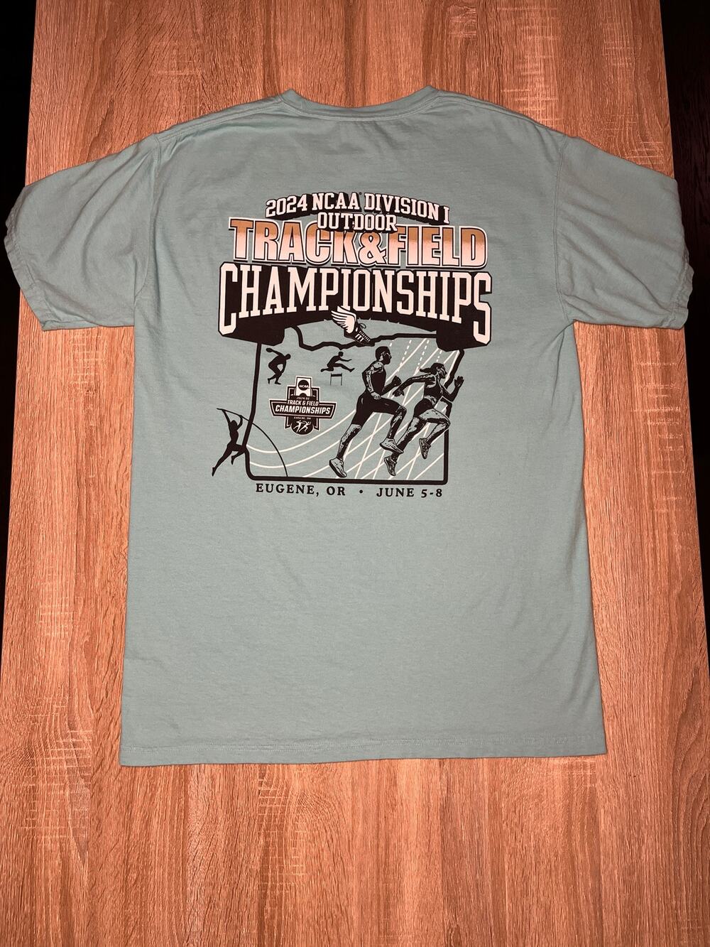2024 NCAA Division 1 Outdoor Track and Field Championships Blue Medium TShirt